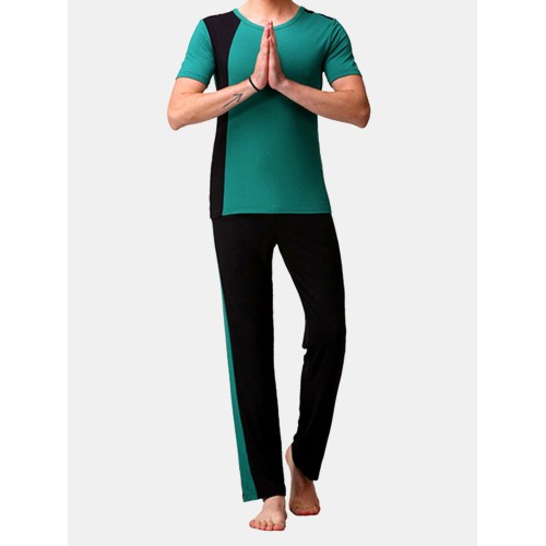 Mens Size M-3XL Modal Loose Sweatpants Yoga Suits Long or Short Sleeve Casual Sport Suits