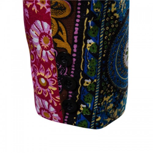 Mens Printing Casual Slim Fit Business Suits Blazer Irregular Contrast Color Suit Coat Mens Printing Casual Slim Fit Business Suits Blazer Irregular Contrast Color Suit Coat