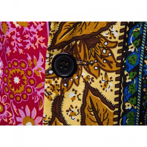 Mens Printing Casual Slim Fit Business Suits Blazer Irregular Contrast Color Suit Coat Mens Printing Casual Slim Fit Business Suits Blazer Irregular Contrast Color Suit Coat