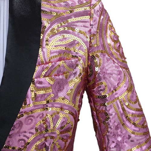 Nightclub Host Stylish Sparkles Blazers wiht Bow Tie for Men Nightclub Host Stylish Sparkles Blazers wiht Bow Tie for Men