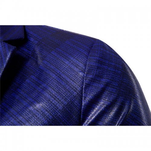 Men's Business Slim Suit Printing Wedding Banquet Club Stage Lapel Blazer Men's Business Slim Suit Printing Wedding Banquet Club Stage Lapel Blazer