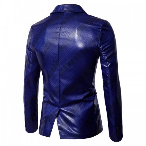 Men's Business Slim Suit Printing Wedding Banquet Club Stage Lapel Blazer Men's Business Slim Suit Printing Wedding Banquet Club Stage Lapel Blazer