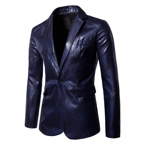 Men's Business Slim Suit Printing Wedding Banquet Club Stage Lapel Blazer Men's Business Slim Suit Printing Wedding Banquet Club Stage Lapel Blazer