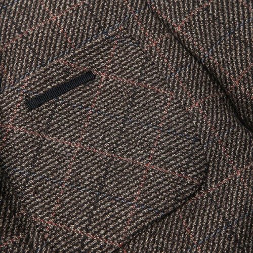 Corduroy Plaids Printing Business Casual Suit for Men Corduroy Plaids Printing Business Casual Suit for Men