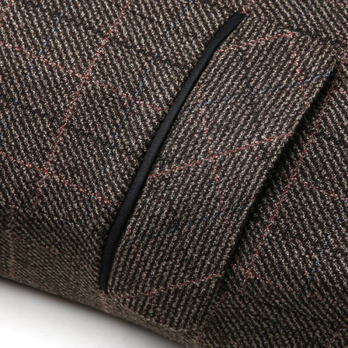 Corduroy Plaids Printing Business Casual Suit for Men Corduroy Plaids Printing Business Casual Suit for Men