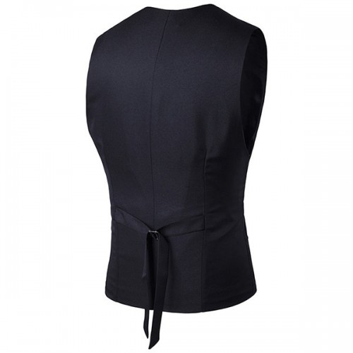 Casual Formal Business Slim Fit Fashion Pure Color Suit Vest for Men Casual Formal Business Slim Fit Fashion Pure Color Suit Vest for Men