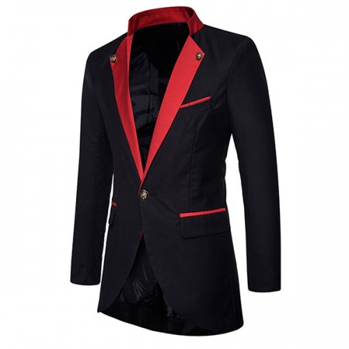 Men Casual Mid Long Single Breasted Suits Men Casual Mid Long Single Breasted Suits