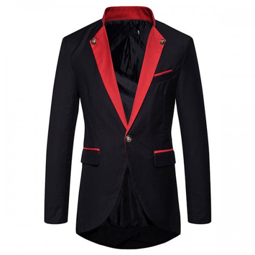 Men Casual Mid Long Single Breasted Suits Men Casual Mid Long Single Breasted Suits