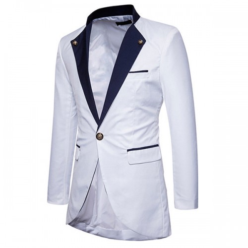 Men Casual Mid Long Single Breasted Suits Men Casual Mid Long Single Breasted Suits