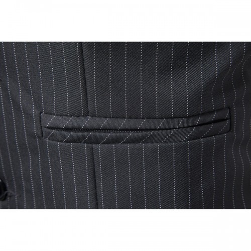 Casual Fashion Business Stripes Printing Single Breasted Waistcoat for Men Casual Fashion Business Stripes Printing Single Breasted Waistcoat for Men