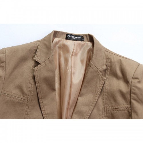 Mens 100% Cotton Slim Fit Solid Color Long Sleeve Fashion Casual Blazer Mens 100% Cotton Slim Fit Solid Color Long Sleeve Fashion Casual Blazer