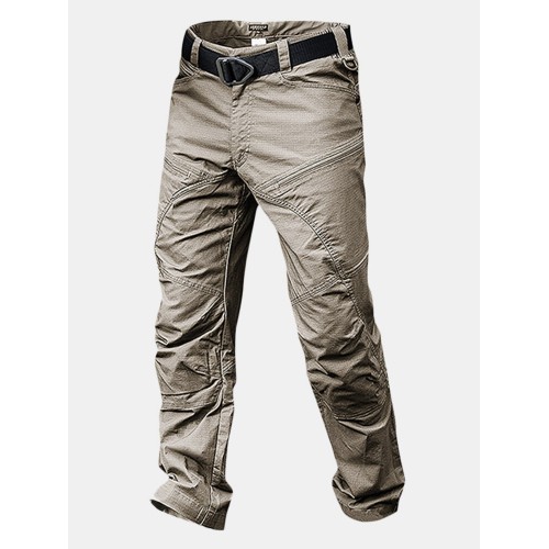 Mens Outdoor Muti-Pockets Pants Water-repellent Tactical Pants Military Training Pants