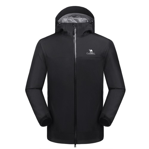 Camel Crown Mens Ventilation Wear-Resisting Waterproof Breathable Hooded Coat Camel Crown Mens Ventilation Wear-Resisting Waterproof Breathable Hooded Coat