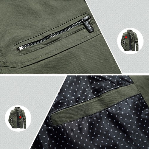 Men 100% Cotton Military Multi Pockets Epaulettes Solid Color Casual Washed Outdoor Tooling Jacket Men 100% Cotton Military Multi Pockets Epaulettes Solid Color Casual Washed Outdoor Tooling Jacket
