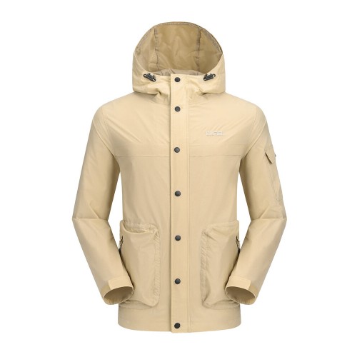 Camel Crown Mens Multi-Pocket Windproof Waterproof Breathable Casual Technical Jacket Camel Crown Mens Multi-Pocket Windproof Waterproof Breathable Casual Technical Jacket