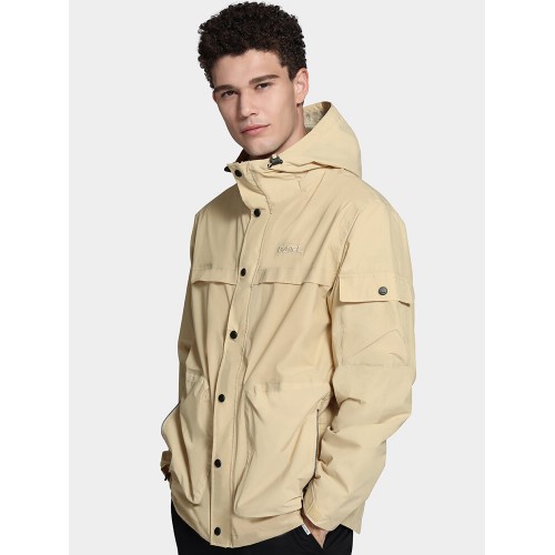Camel Crown Mens Multi-Pocket Windproof Waterproof Breathable Casual Technical Jacket Camel Crown Mens Multi-Pocket Windproof Waterproof Breathable Casual Technical Jacket