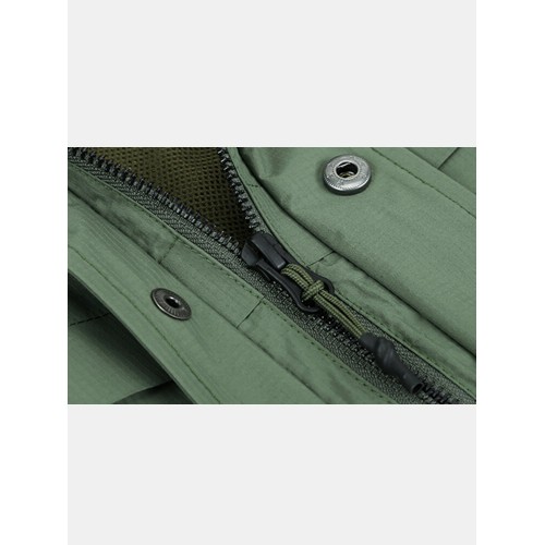 Camel Crown Mens Multi-Pocket Windproof Waterproof Breathable Casual Technical Jacket Camel Crown Mens Multi-Pocket Windproof Waterproof Breathable Casual Technical Jacket