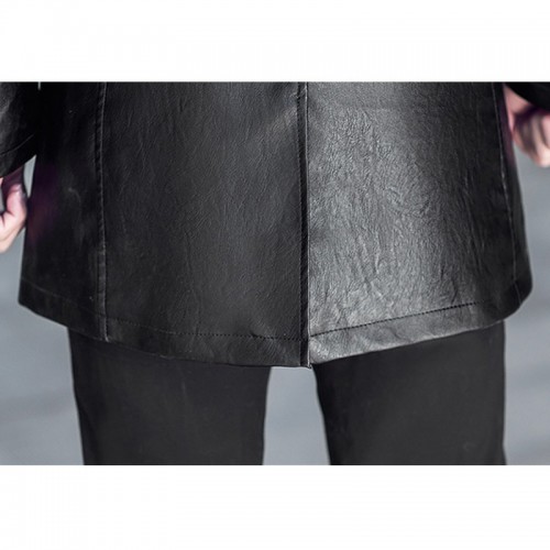 Men's Mid-Long Casual Business Thicken Warm Stand Collar Jacket Coat Men's Mid-Long Casual Business Thicken Warm Stand Collar Jacket Coat