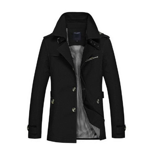 Business Casual Coat Washed Cotton Turndown Collar Jacket for Men Business Casual Coat Washed Cotton Turndown Collar Jacket for Men