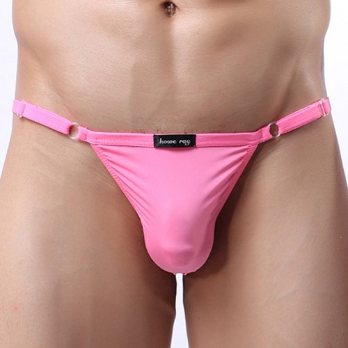 Sexy Crotchless Bikinis Pure Color Soft Nylon Briefs for Men Sexy Crotchless Bikinis Pure Color Soft Nylon Briefs for Men