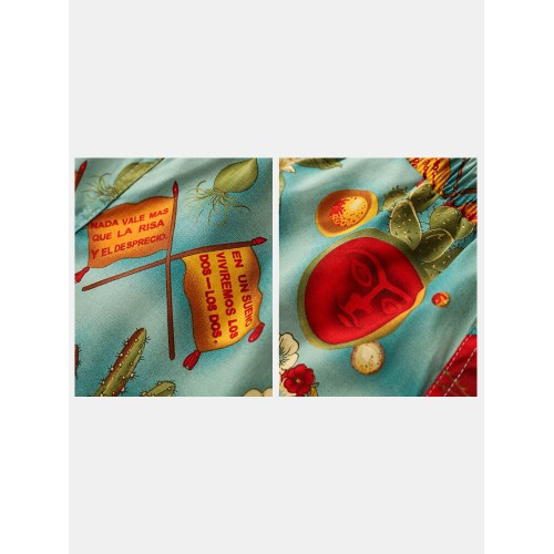 Men Retro Printing Shorts Breathable Cozy Sport Running Shorts Loungewear Men Retro Printing Shorts Breathable Cozy Sport Running Shorts Loungewear