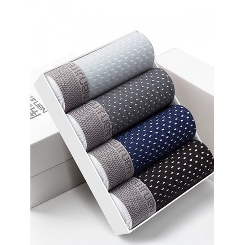 Multipacks Ice Silk Mens Underwears Gift Box Mesh Holes Breathable Elastic Modal Boxers With Pouch Multipacks Ice Silk Mens Underwears Gift Box Mesh Holes Breathable Elastic Modal Boxers With Pouch