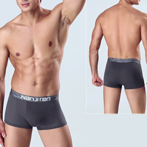 Multipacks Ice Silk Mens Underwears Gift Box Mesh Holes Breathable Elastic Modal Boxers With Pouch Multipacks Ice Silk Mens Underwears Gift Box Mesh Holes Breathable Elastic Modal Boxers With Pouch