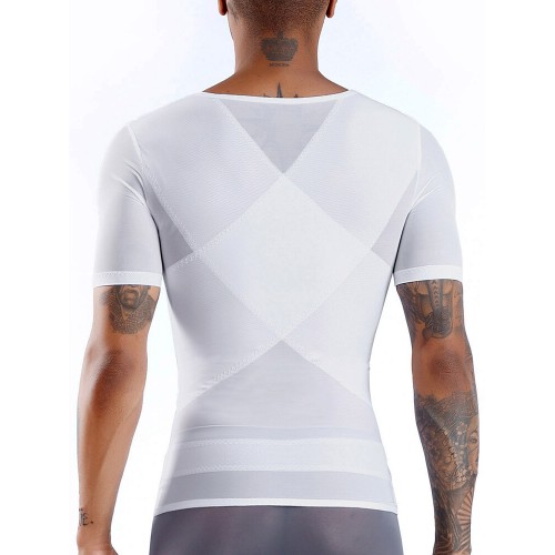 Men Mesh Breathable Compression Tops Adjustable Tummy Control Belt Slimming Underwear Shapewear Men Mesh Breathable Compression Tops Adjustable Tummy Control Belt Slimming Underwear Shapewear