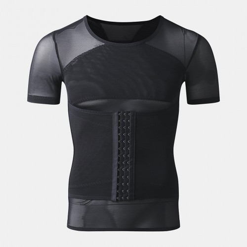 Men Mesh Breathable Compression Tops Adjustable Tummy Control Belt Slimming Underwear Shapewear Men Mesh Breathable Compression Tops Adjustable Tummy Control Belt Slimming Underwear Shapewear