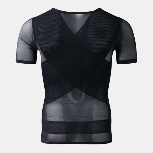 Men Mesh Breathable Compression Tops Adjustable Tummy Control Belt Slimming Underwear Shapewear Men Mesh Breathable Compression Tops Adjustable Tummy Control Belt Slimming Underwear Shapewear