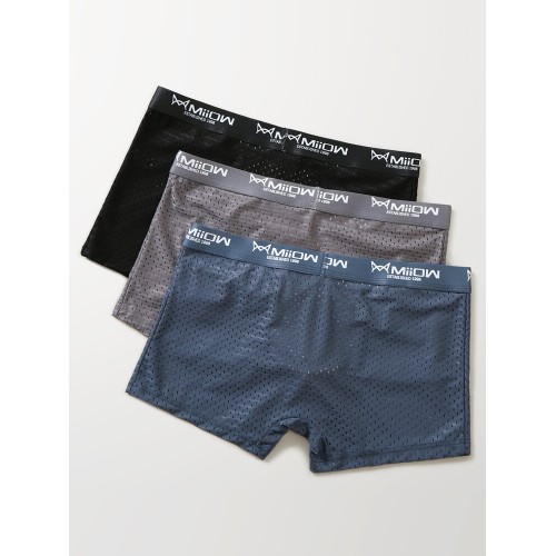Mens Ice Silk Mesh Multipacks Boxer Briefd Breathable 3 Color Gift Box Set Underpants Mens Ice Silk Mesh Multipacks Boxer Briefd Breathable 3 Color Gift Box Set Underpants