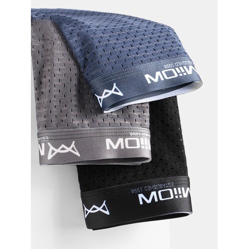 Mens Ice Silk Mesh Multipacks Boxer Briefd Breathable 3 Color Gift Box Set Underpants Mens Ice Silk Mesh Multipacks Boxer Briefd Breathable 3 Color Gift Box Set Underpants