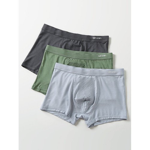 Multipacks Mens Underwears Gift Box Ice Silk Graphene Antibacterial Breathable Soft Modal Boxer Briefs