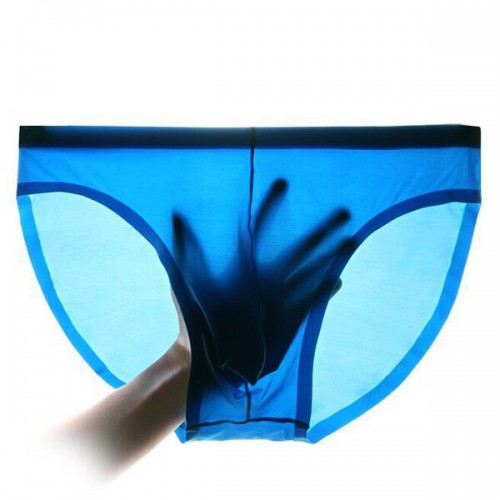 Casual Breathable Ice Silk Transparent Thin Breathable Seamless Stretch Briefs for Men Casual Breathable Ice Silk Transparent Thin Breathable Seamless Stretch Briefs for Men