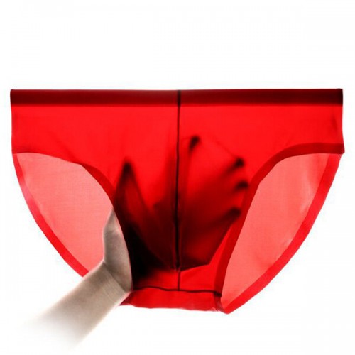 Casual Breathable Ice Silk Transparent Thin Breathable Seamless Stretch Briefs for Men Casual Breathable Ice Silk Transparent Thin Breathable Seamless Stretch Briefs for Men