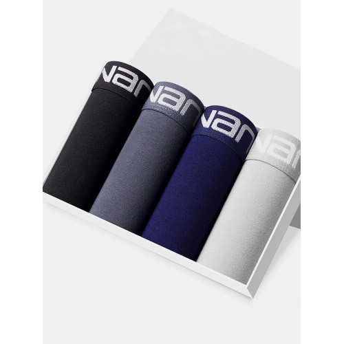 Multipacks Mens Pure Color Underpants Comfortable Breathable Boxer Briefs With Pouch Multipacks Mens Pure Color Underpants Comfortable Breathable Boxer Briefs With Pouch