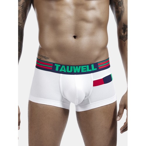 Men Breathable Cotton Underwear Patchwork Colorblock Sport Pouch Boxer Briefs Men Breathable Cotton Underwear Patchwork Colorblock Sport Pouch Boxer Briefs