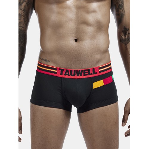 Men Breathable Cotton Underwear Patchwork Colorblock Sport Pouch Boxer Briefs Men Breathable Cotton Underwear Patchwork Colorblock Sport Pouch Boxer Briefs