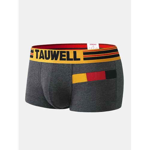 Men Breathable Cotton Underwear Patchwork Colorblock Sport Pouch Boxer Briefs Men Breathable Cotton Underwear Patchwork Colorblock Sport Pouch Boxer Briefs