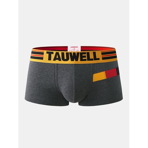 Men Breathable Cotton Underwear Patchwork Colorblock Sport Pouch Boxer Briefs Men Breathable Cotton Underwear Patchwork Colorblock Sport Pouch Boxer Briefs