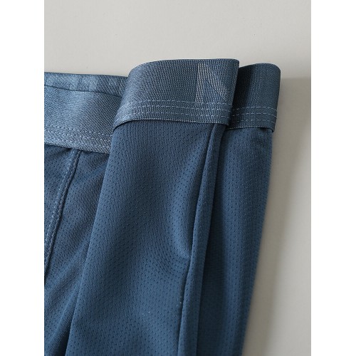 Multipacks Ice Silk Underwears Mesh Holes Breathable Antibacterial Boxer Briefs With Pouch Multipacks Ice Silk Underwears Mesh Holes Breathable Antibacterial Boxer Briefs With Pouch