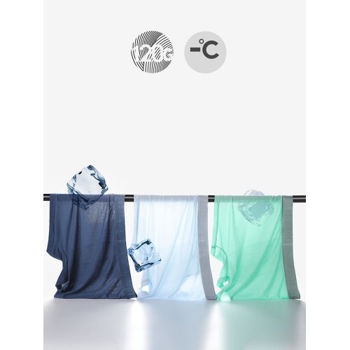 Multipacks Ice Silk Underwears Mesh Holes Breathable Antibacterial Boxer Briefs With Pouch Multipacks Ice Silk Underwears Mesh Holes Breathable Antibacterial Boxer Briefs With Pouch