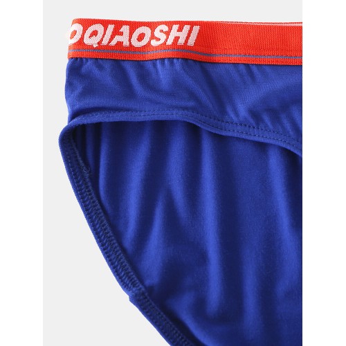 Mens Sexy Underwear Modal Breathable Patchwork Letter Waist Briefs Mens Sexy Underwear Modal Breathable Patchwork Letter Waist Briefs