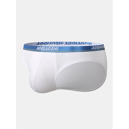 Mens Sexy Underwear Modal Breathable Patchwork Letter Waist Briefs Mens Sexy Underwear Modal Breathable Patchwork Letter Waist Briefs