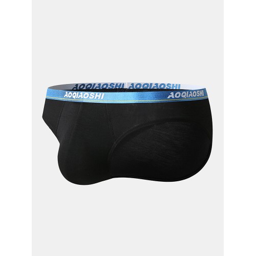 Mens Sexy Underwear Modal Breathable Patchwork Letter Waist Briefs Mens Sexy Underwear Modal Breathable Patchwork Letter Waist Briefs