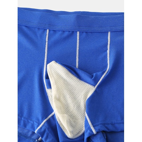 Mens Ice Silk Breathable Soft Cozy Mesh U Convex Boxer Briefs Underwear Mens Ice Silk Breathable Soft Cozy Mesh U Convex Boxer Briefs Underwear