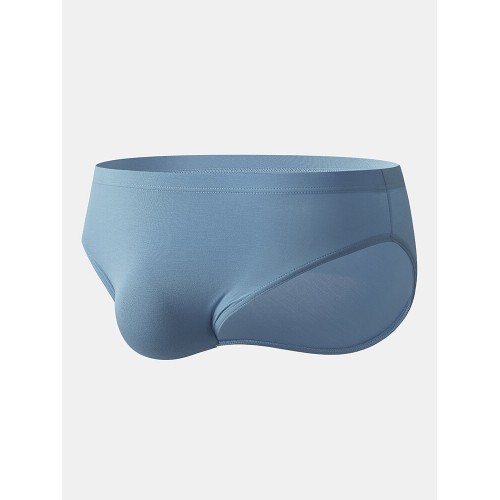 Comfy Plain Modal Briefs Solid Color Pouch Cozy Underwear for Men Comfy Plain Modal Briefs Solid Color Pouch Cozy Underwear for Men