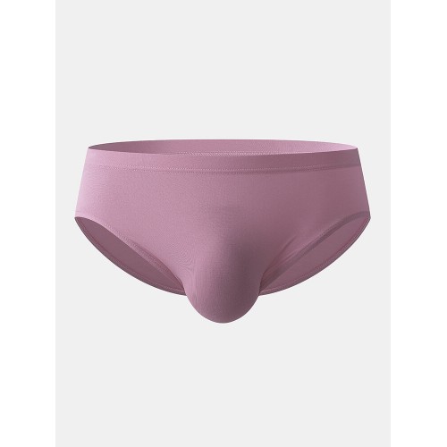 Comfy Plain Modal Briefs Solid Color Pouch Cozy Underwear for Men Comfy Plain Modal Briefs Solid Color Pouch Cozy Underwear for Men