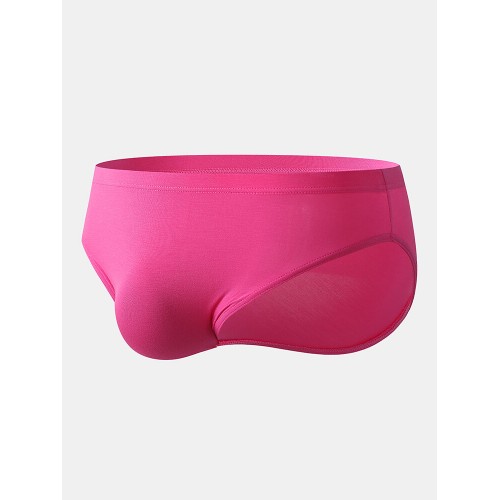 Comfy Plain Modal Briefs Solid Color Pouch Cozy Underwear for Men Comfy Plain Modal Briefs Solid Color Pouch Cozy Underwear for Men