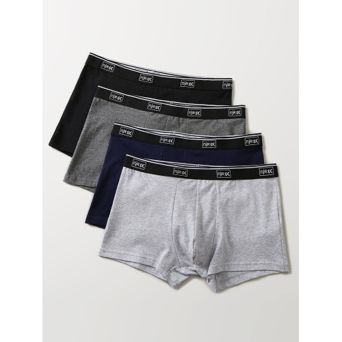 Multipacks Mens Print Underpants Comfortable Breathable Boxer Briefs With Pouch